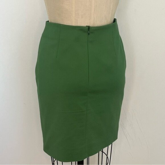 AKRIS for Bergdorf Goodman Green Pencil Skirt Size 4 - Picture 2 of 7